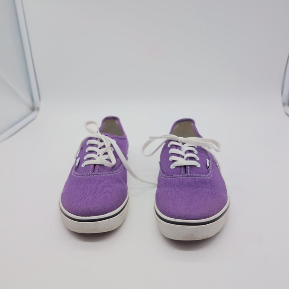Vans Purple Canvas Sneakers Kids Sz 3 T-375 - Picture 2 of 8